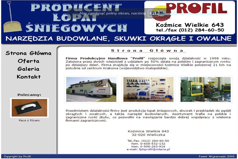 Profil - Firma Produkcyjna